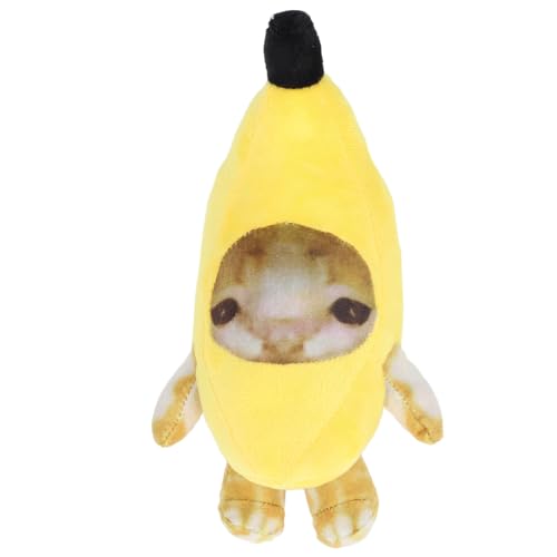 Cocoarm Banana Cat Plush Toy, Kuscheltier Niedliches Kissen Weiches Umarmungskissen Für Heimdekoration Stressabbau Mit Premium Plush PP Cotton (30cm) von Cocoarm