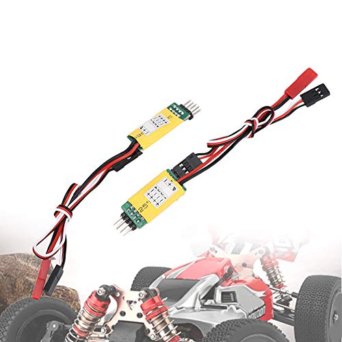 Cocoarm Die Resistenten RC -Lichter Wechseln Kompakt und Licht für Die Kontrolle des RC -Autos für Mehr Freude für Die Modellauto Lüfter (D Funktionstyp gelb) von Cocoarm