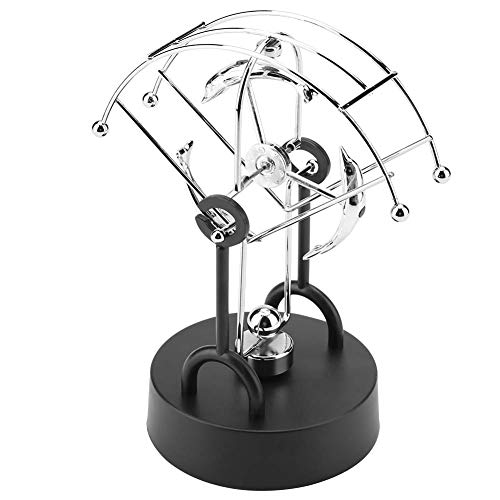 Cocoarm Eisen -Plastik -Schwungvorrichtung, Batteriebetriebene, Kinetische Kunsthandwerksschreibtischdekor für Büro Heimschlafzimmer, Schwingende Ornament mit Modernem Design (B105) von Cocoarm