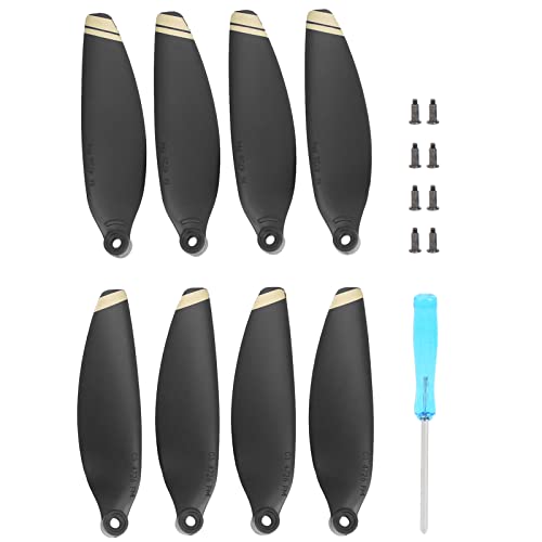 Cocoarm Leistungsstarke Ziehkraft, Premium -PC -Material, Leichte und Effiziente Austausch von Drohnen -Propellern, Niedriggeräusch -Schnellfreisetzungsblätter für Mini 2 mit (Golddekoration) von Cocoarm