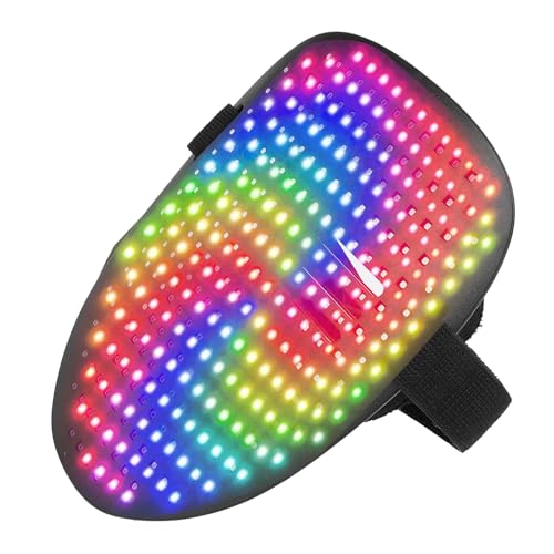 Cocoarm Leuchtete Gesichtsanlagenabdeckung mit 50 Display -Modi für Elektronische Musikfestivals von Cocoarm