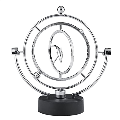 Cocoarm Perpetual Motion Swing Ball Skulptur mit Rotierenden Delphin & Ball für Home Office Desk Decor Drehung Kunstverzierung (A607) von Cocoarm