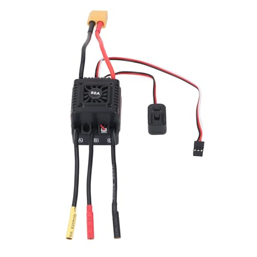 Cocoarm RC Bürstenloser ESC 60A Water Proof Electric Speed Controller für 1/10 RC -Auto, Robustes Design, Verbesserung der Sicherheit für Alle Wetterrennen, Aluminiumlegierungsmaterial Cocoarm RC Bürstenloser ESC 60A Water Proof Electric Speed Controller für 1/10 RC -Auto, Robustes Design, Verbesserung der Sicherheit für Alle Wetterrennen, Aluminiumlegierungsmaterial von Cocoarm