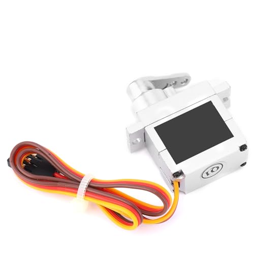 Cocoarm RC Car Servo-Lenkmotor 9G Metallservo für WPL B1 B14 B16 B24 C14 C24 B36 1:16 RC-LKW -Crawler mit Hohem Genauigkeit Ultra-Quiet-Sound Einfacher Ersatz (Silver) von Cocoarm