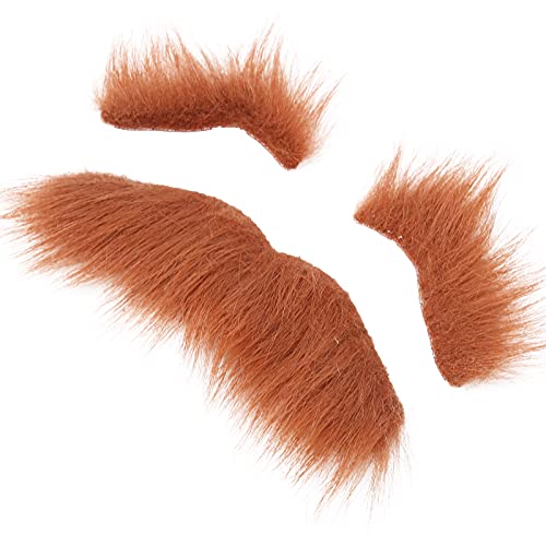 Cocoarm Selbstklebende Gefälschte Bart-Augenbrauen-Sets mit Doppelseitigem Klebeband für Halloween-Kostüm Brown für KTV-Karneval Cocoarm Selbstklebende Gefälschte Bart-Augenbrauen-Sets mit Doppelseitigem Klebeband für Halloween-Kostüm Brown für KTV-Karneval von Cocoarm