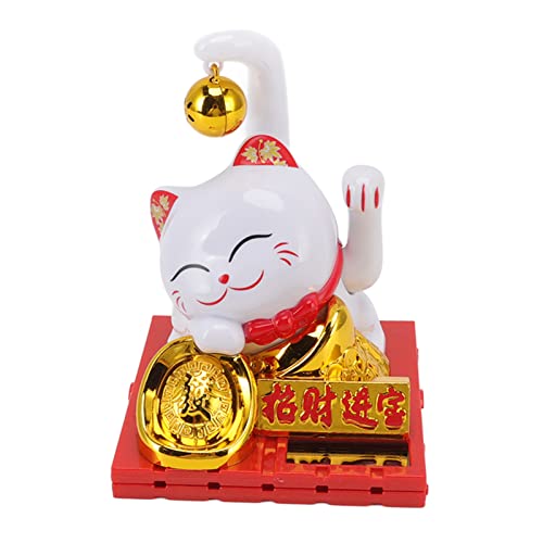 Cocoarm Solar Powered Lucky Cat Fortune Cat Weaving Ornament mit Solarpanel Automatische Wellenhand für Home Office Decor Cocoarm Solar Powered Lucky Cat Fortune Cat Weaving Ornament mit Solarpanel Automatische Wellenhand für Home Office Decor von Cocoarm