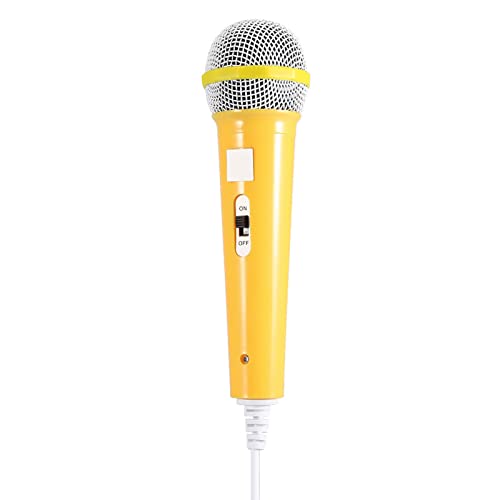 Cocoarm Wired Kids Mikrofon Dynamisches Karaoke -Mikrofon mit 3,5 Mm Jack für Erwachsene Gesangsparty Blau Gelb (Yellow) von Cocoarm