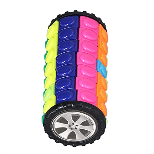 Cocoarm Zappelnder Zylinder -Puzzlespielzeug, Trainingsfähigkeit -Denkfähigkeiten Gehirnstaus für , Farbenfrohes Design, Haltbares ABS Material von Cocoarm