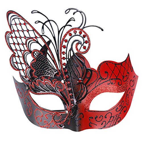 Coddsmz Mysteriöser venezianischer Schmetterling glänzend Schmetterling Dame Maskerade Halloween Karneval Party Maske Coddsmz Mysteriöser venezianischer Schmetterling glänzend Schmetterling Dame Maskerade Halloween Karneval Party Maske von Coddsmz