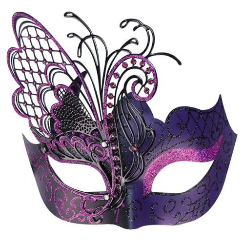 Coddsmz Mysteriöser venezianischer Schmetterling glänzend Schmetterling Dame Maskerade Halloween Karneval Party Maske Coddsmz Mysteriöser venezianischer Schmetterling glänzend Schmetterling Dame Maskerade Halloween Karneval Party Maske von Coddsmz