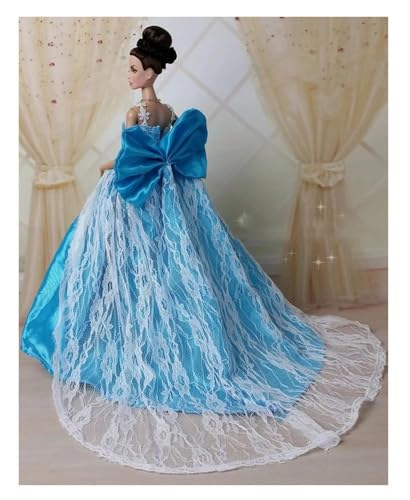 Codulu 11,5 Zoll American Doll Puppenkleid Mädchen Puppe 12 Zoll Abendkleid Prinzessin Rock Kostüm BJD Puppenkleidung 1/6 Kinderspielzeug 1pcs #B von Codulu