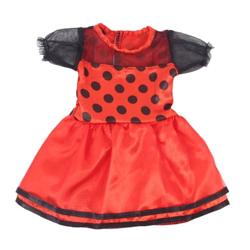 Codulu 18 Zoll Amerikanische Puppenkleid-Bee Marienkäfer Kleid Sommer Casual Kleider Zubehör für 43-46cm-2 Teile/Set-Rot Codulu 18 Zoll Amerikanische Puppenkleid-Bee Marienkäfer Kleid Sommer Casual Kleider Zubehör für 43-46cm-2 Teile/Set-Rot von Codulu
