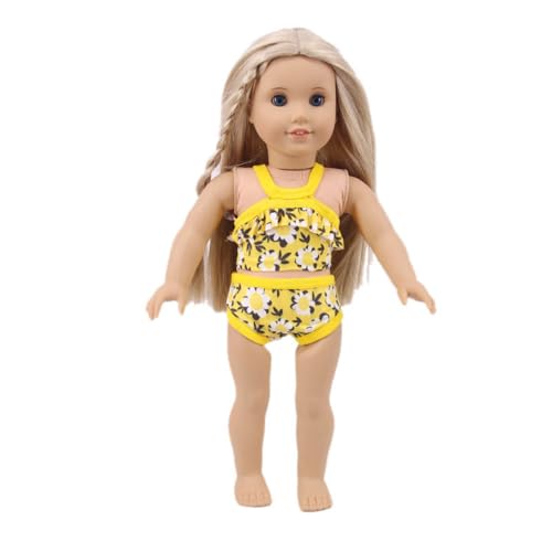 Codulu 18-Zoll-Puppenkleidung für amerikanische Puppen-Einteiler Bademode Sommerkleider Puppenzubehör 43-46cm-1 Set-D Codulu 18-Zoll-Puppenkleidung für amerikanische Puppen-Einteiler Bademode Sommerkleider Puppenzubehör 43-46cm-1 Set-D von Codulu