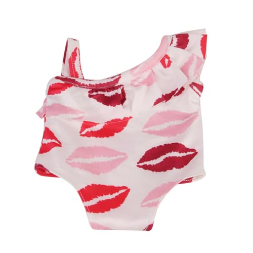 Codulu 18 Zoll amerikanische Puppen Puppenkleidung-Bedruckter Bikini Einteiler Puppenzubehör 43-46 cm Mädchenpuppe 1 Stück-E von Codulu