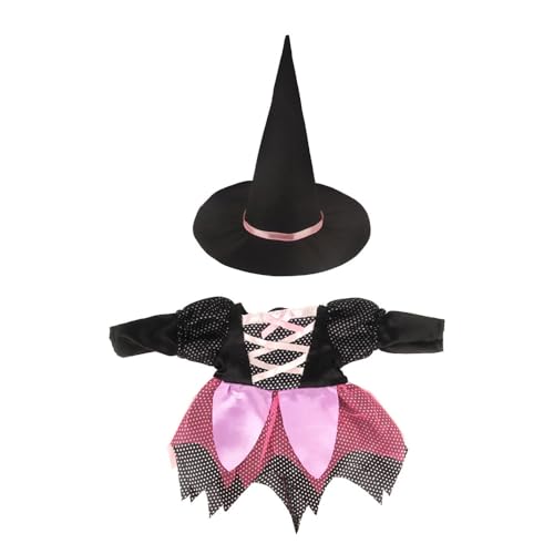 Codulu 18 Zoll amerikanische Puppenkleidung Hexenhut Halloween Kleider Puppenzubehör für 43-46cm Puppen-Mädchen Puppen-2 PCs/Set-E von Codulu
