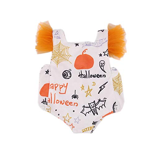 Codulu 18 Zoll amerikanische Puppenkleidung-Kürbis Gedruckter Fledermaus Rock-Halloween-Outfits Zubehör für 43-46cm-Puppen von Codulu
