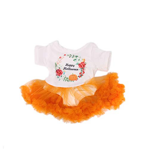 Codulu 18 Zoll amerikanische Puppenkleidung-Kürbisfledermaus bedruckter Rock-Halloween-Kostüm Kleider Zubehör für 43-46 cm Puppen-Puppen-1 PCS-C Codulu 18 Zoll amerikanische Puppenkleidung-Kürbisfledermaus bedruckter Rock-Halloween-Kostüm Kleider Zubehör für 43-46 cm Puppen-Puppen-1 PCS-C von Codulu