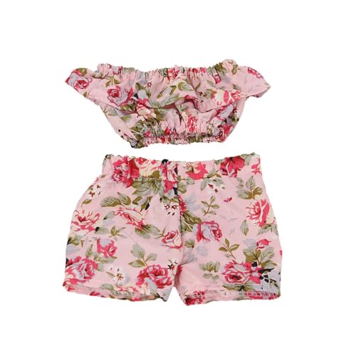 Codulu 18 Zoll amerikanische Puppenkleidung-Puppen-Blumen-Bedruckte Tops Shorts Lässige Sommerkleider Zubehör für 43-46 cm Puppen-Puppen-2 Teile/Set-A Codulu 18 Zoll amerikanische Puppenkleidung-Puppen-Blumen-Bedruckte Tops Shorts Lässige Sommerkleider Zubehör für 43-46 cm Puppen-Puppen-2 Teile/Set-A von Codulu