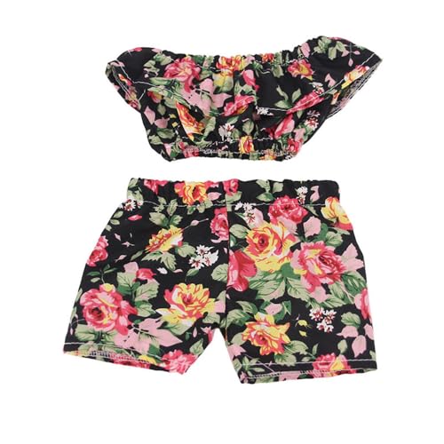 Codulu 18 Zoll amerikanische Puppenkleidung-Puppen-Blumen-Bedruckte Tops Shorts Lässige Sommerkleider Zubehör für 43-46 cm Puppen-Puppen-2 Teile/Set-B Codulu 18 Zoll amerikanische Puppenkleidung-Puppen-Blumen-Bedruckte Tops Shorts Lässige Sommerkleider Zubehör für 43-46 cm Puppen-Puppen-2 Teile/Set-B von Codulu