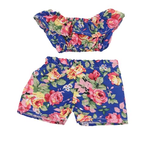 Codulu 18 Zoll amerikanische Puppenkleidung-Puppen-Blumen-Bedruckte Tops Shorts Lässige Sommerkleider Zubehör für 43-46 cm Puppen-Puppen-2 Teile/Set-E Codulu 18 Zoll amerikanische Puppenkleidung-Puppen-Blumen-Bedruckte Tops Shorts Lässige Sommerkleider Zubehör für 43-46 cm Puppen-Puppen-2 Teile/Set-E von Codulu