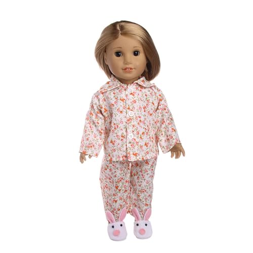 Codulu 18 Zoll amerikanische Puppenkleidung-Puppen-Blumendruck-Pyjama Top Hose Nachthemden Kleider 43-46 cm Puppen-Zubehör-2 Teile/Set-C Codulu 18 Zoll amerikanische Puppenkleidung-Puppen-Blumendruck-Pyjama Top Hose Nachthemden Kleider 43-46 cm Puppen-Zubehör-2 Teile/Set-C von Codulu