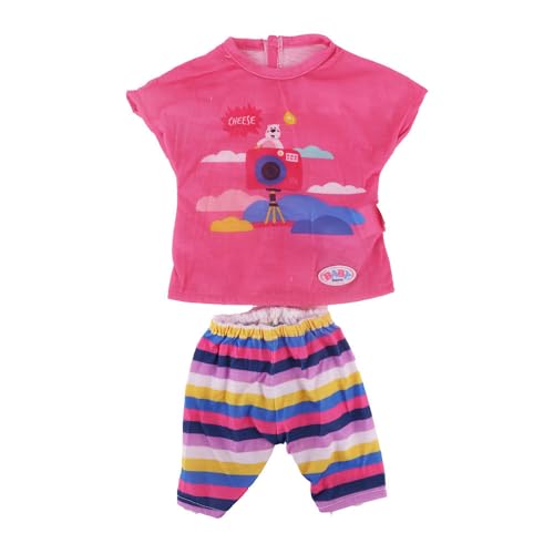 Codulu 18 Zoll amerikanische Puppenkleidung-T-Shirt Shorts Freizeitkleidung Puppen-Zubehör für 43-46 cm Puppen-Puppen-1 Set-D von Codulu