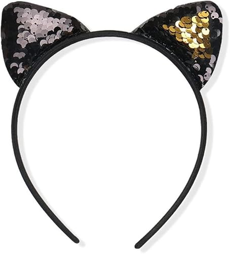 Codulu Halloween-Katzenohren, Stirnbänder, Pailletten, Haarreif, Kopfschmuck für Geburtstagsparty, Kostümzubehör, B Codulu Halloween-Katzenohren, Stirnbänder, Pailletten, Haarreif, Kopfschmuck für Geburtstagsparty, Kostümzubehör, B von Codulu