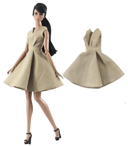 Codulu Puppenkleid für 11,5 Zoll America Doll 30 cm Mädchenpuppe-Blumenkleid mit V-Ausschnitt, Outfits für 1/6 BJD Puppe, Kinderspielzeug, 1 Stück.,#C Codulu Puppenkleid für 11,5 Zoll America Doll 30 cm Mädchenpuppe-Blumenkleid mit V-Ausschnitt, Outfits für 1/6 BJD Puppe, Kinderspielzeug, 1 Stück.,#C von Codulu