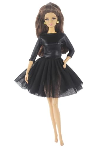 Codulu Puppenkleid für 11,5 Zoll America Doll 30 cm Mädchenpuppe-Kurzes Kleid Freizeitkleid Outfits für 1/6 BJD Puppe Kinderspielzeug-1 Stück-#F von Codulu