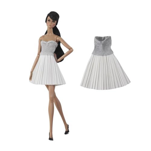 Codulu Puppenkleid für 11,5 Zoll America Doll 30 cm Mädchenpuppe-Plisseekleid Freizeitkleid Outfits für 1/6 BJD Puppe Kinderspielzeug-1 Stück-#E Codulu Puppenkleid für 11,5 Zoll America Doll 30 cm Mädchenpuppe-Plisseekleid Freizeitkleid Outfits für 1/6 BJD Puppe Kinderspielzeug-1 Stück-#E von Codulu