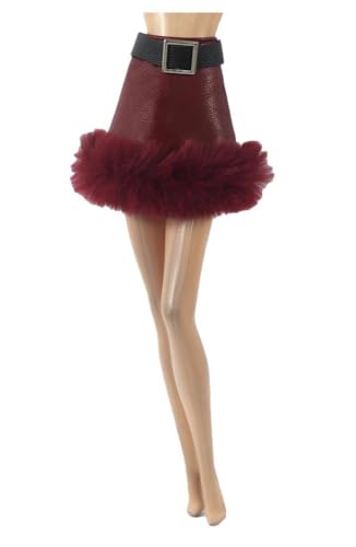 Codulu Puppenkleid für 11,5 Zoll America Doll 30 cm Mädchenpuppe-Plüsch-Lederröcke Jeansröcke Outfits für 1/6 BJD Puppe Kinderspielzeug-1 Stück-#E von Codulu