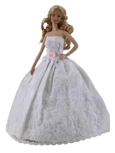 Codulu Puppenkleid für 11,5 Zoll America Doll 30 cm Mädchenpuppe-Spitzenabendkleid Prinzessinnenkleid Partykostüme für 1/6 BJD Puppe Kinderspielzeug-1 Stück-#A von Codulu