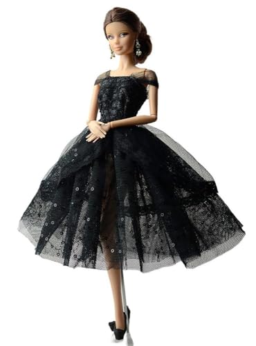 Codulu Puppenkleid für 11,5 Zoll America Doll 30 cm Mädchenpuppe-Spitzenkleid Ballettkleid Outfits für 1/6 BJD Puppe Kinderspielzeug-1 Stück-#F von Codulu