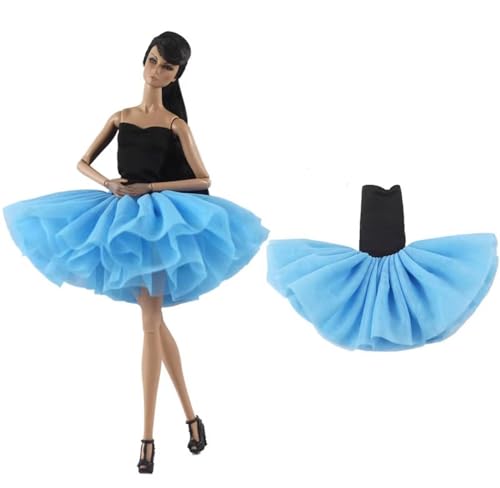 Codulu Puppenkleid für 11,5 Zoll America Doll 30 cm Mädchenpuppe-Tutus Ballettkleid Outfits für 1/6 BJD Puppe Kinderspielzeug-1 Stück-#Blau Codulu Puppenkleid für 11,5 Zoll America Doll 30 cm Mädchenpuppe-Tutus Ballettkleid Outfits für 1/6 BJD Puppe Kinderspielzeug-1 Stück-#Blau von Codulu