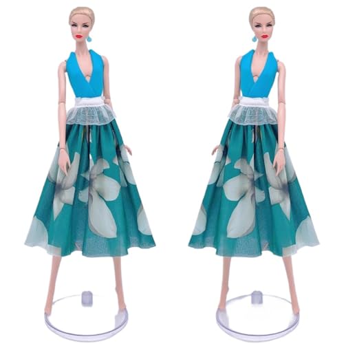 Codulu Puppenkleid für 11,5 Zoll America Doll 30 cm Mädchenpuppe-Vintage Blumenkleid Kostüm Outfits für 1/6 BJD Puppe Kinderspielzeug-1 Stück-#C Codulu Puppenkleid für 11,5 Zoll America Doll 30 cm Mädchenpuppe-Vintage Blumenkleid Kostüm Outfits für 1/6 BJD Puppe Kinderspielzeug-1 Stück-#C von Codulu