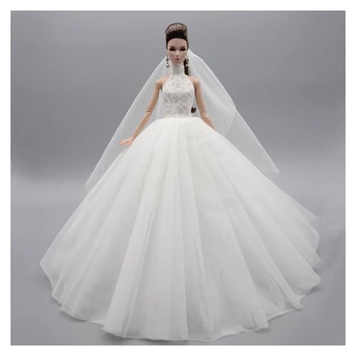 Codulu Puppenkleid für 29,2 cm große Amerika-Puppe, 30 cm, Mädchen, Puppe, Hochzeitskleid mit Schleier, Prinzessinnenrock, Abendkleid, Outfits für 1/6 BJD-Puppe, Kinderspielzeug, 1 Stück, #D Codulu Puppenkleid für 29,2 cm große Amerika-Puppe, 30 cm, Mädchen, Puppe, Hochzeitskleid mit Schleier, Prinzessinnenrock, Abendkleid, Outfits für 1/6 BJD-Puppe, Kinderspielzeug, 1 Stück, #D von Codulu