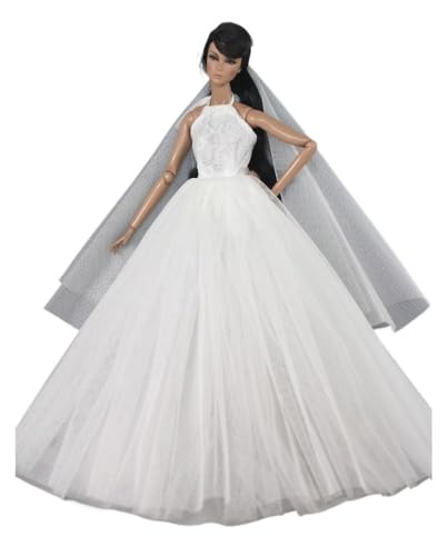 Codulu Puppenkleid für 29,2 cm große Amerika-Puppe, 30 cm, Mädchen, Puppe, Spitze, Hochzeitskleid mit Schleier-Outfits für 1/6 BJD-Puppe, Kinderspielzeug, 1 Stück, #A Codulu Puppenkleid für 29,2 cm große Amerika-Puppe, 30 cm, Mädchen, Puppe, Spitze, Hochzeitskleid mit Schleier-Outfits für 1/6 BJD-Puppe, Kinderspielzeug, 1 Stück, #A von Codulu