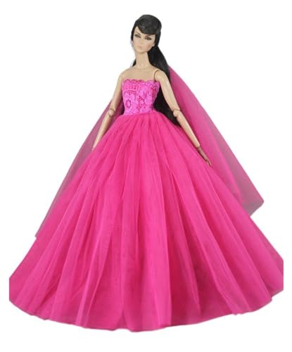 Codulu Puppenkleid für 29,2 cm große Amerika-Puppe, 30 cm, Mädchen, Puppe, Spitze, Hochzeitskleid mit Schleier-Outfits für 1/6 BJD-Puppe, Kinderspielzeug, 1 Stück - #C Codulu Puppenkleid für 29,2 cm große Amerika-Puppe, 30 cm, Mädchen, Puppe, Spitze, Hochzeitskleid mit Schleier-Outfits für 1/6 BJD-Puppe, Kinderspielzeug, 1 Stück - #C von Codulu