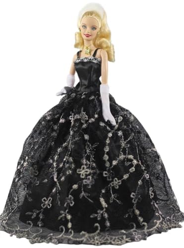 Codulu Puppenkleid für 29,2 cm große Amerika-Puppe, 30 cm, Mädchen, Puppe, schwarzes Prinzessinnenkleid, Abendkleid, Hochzeitskleid, Outfits für 1/6 BJD-Puppe, Kinderspielzeug, 1 Stück, #A Codulu Puppenkleid für 29,2 cm große Amerika-Puppe, 30 cm, Mädchen, Puppe, schwarzes Prinzessinnenkleid, Abendkleid, Hochzeitskleid, Outfits für 1/6 BJD-Puppe, Kinderspielzeug, 1 Stück, #A von Codulu