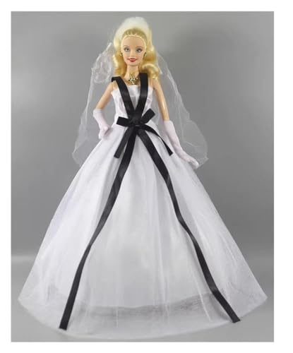 Codulu Puppenkleid für 29,2 cm große Amerika-Puppe, 30 cm, Mädchen, Puppe, weißes Hochzeitskleid, Prinzessinnenrock, Abendkleid, Kostüm-Outfits für 1/6 BJD-Puppe, Kinderspielzeug, 1 Stück, #I Codulu Puppenkleid für 29,2 cm große Amerika-Puppe, 30 cm, Mädchen, Puppe, weißes Hochzeitskleid, Prinzessinnenrock, Abendkleid, Kostüm-Outfits für 1/6 BJD-Puppe, Kinderspielzeug, 1 Stück, #I von Codulu
