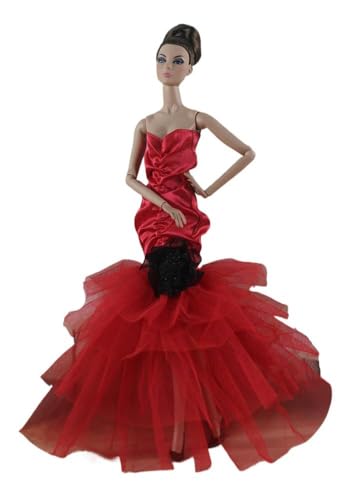Codulu Puppenkleid für 29,2 cm große Amerika-Puppe, 30 cm, Mädchen, Puppen-Abendkleid, Fischschwanz-Kleid, Outfits für 1/6 BJD-Puppe, Kinderspielzeug, 1 Stück, #J Codulu Puppenkleid für 29,2 cm große Amerika-Puppe, 30 cm, Mädchen, Puppen-Abendkleid, Fischschwanz-Kleid, Outfits für 1/6 BJD-Puppe, Kinderspielzeug, 1 Stück, #J von Codulu