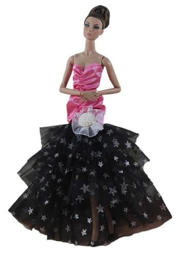 Codulu Puppenkleid für 29,2 cm große Amerika-Puppe, 30 cm, Mädchen, Puppen-Abendkleid, Fischschwanzkleid, Outfits für 1/6 BJD-Puppe, Kinderspielzeug, 1 Stück - #A von Codulu