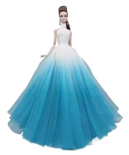 Codulu Puppenkleid für 29,2 cm große Amerika-Puppe, 30 cm, Mädchen, Puppen-Farbverlauf, Abendkleid, Hochzeitskleid, Outfits für 1/6 BJD-Puppe, Kinderspielzeug, 1 Stück, #Blau Codulu Puppenkleid für 29,2 cm große Amerika-Puppe, 30 cm, Mädchen, Puppen-Farbverlauf, Abendkleid, Hochzeitskleid, Outfits für 1/6 BJD-Puppe, Kinderspielzeug, 1 Stück, #Blau von Codulu