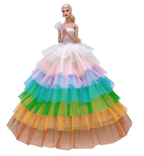 Codulu Puppenkleid für 29,2 cm große Amerika-Puppe, 30 cm, Mädchen, Puppen-Mopping-Abendkleid, Prinzessinnenkleid, Hochzeitskleid, Outfits für 1/6 BJD-Puppe, Kinderspielzeug, 1 Stück - #C Codulu Puppenkleid für 29,2 cm große Amerika-Puppe, 30 cm, Mädchen, Puppen-Mopping-Abendkleid, Prinzessinnenkleid, Hochzeitskleid, Outfits für 1/6 BJD-Puppe, Kinderspielzeug, 1 Stück - #C von Codulu