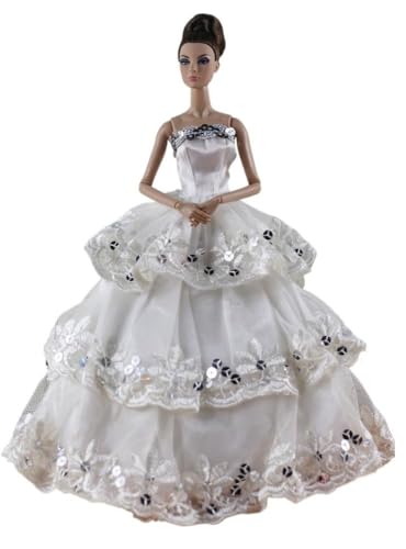 Codulu Puppenkleid für 29,2 cm große Amerika-Puppe, 30 cm, Mädchen, Puppen-Partykleid, Abendkleid, Spitzenkleid, Kostüme, Outfits für 1/6 BJD-Puppe, Kinderspielzeug, 1 Stück - #F Codulu Puppenkleid für 29,2 cm große Amerika-Puppe, 30 cm, Mädchen, Puppen-Partykleid, Abendkleid, Spitzenkleid, Kostüme, Outfits für 1/6 BJD-Puppe, Kinderspielzeug, 1 Stück - #F von Codulu