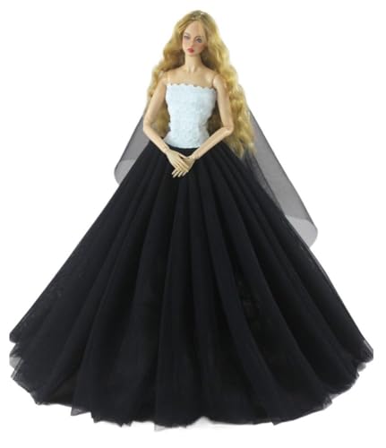 Codulu Puppenkleid für 29,2 cm große Amerika-Puppe, 30 cm, Mädchen, Puppenstern, Mond, Abendkleid, Prinzessinnenkleid, Hochzeitskleid mit Schal/Schleier für 1/6 BJD-Puppenspielzeug, 1 Stück, #C Codulu Puppenkleid für 29,2 cm große Amerika-Puppe, 30 cm, Mädchen, Puppenstern, Mond, Abendkleid, Prinzessinnenkleid, Hochzeitskleid mit Schal/Schleier für 1/6 BJD-Puppenspielzeug, 1 Stück, #C von Codulu