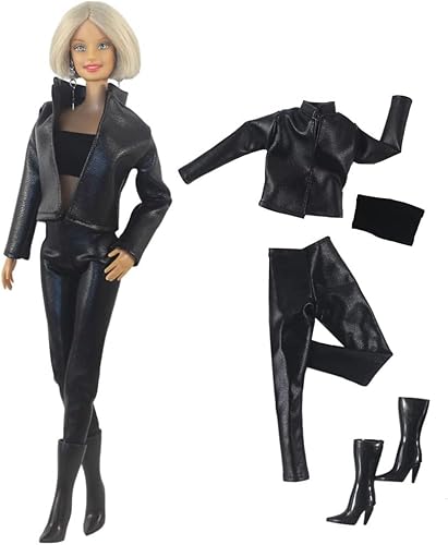 Codulu Puppenkleidung, Ledermantel, Jacke, Oberteil, Hose, Rock, Freizeitanzug, Kostüm, Outfits, Zubehör für 1/6 SD-Puppe, 27,9 cm, 30 cm, Mädchenpuppen, Kinderspielzeug - A Codulu Puppenkleidung, Ledermantel, Jacke, Oberteil, Hose, Rock, Freizeitanzug, Kostüm, Outfits, Zubehör für 1/6 SD-Puppe, 27,9 cm, 30 cm, Mädchenpuppen, Kinderspielzeug - A von Codulu