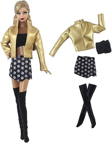 Codulu Puppenkleidung, Ledermantel, Jacke, Oberteil, Hose, Rock, Freizeitanzug, Kostüm, Outfits, Zubehör für 1/6 SD-Puppe, 27,9 cm, 30 cm, Mädchenpuppen, Kinderspielzeug -C Codulu Puppenkleidung, Ledermantel, Jacke, Oberteil, Hose, Rock, Freizeitanzug, Kostüm, Outfits, Zubehör für 1/6 SD-Puppe, 27,9 cm, 30 cm, Mädchenpuppen, Kinderspielzeug -C von Codulu