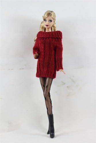 Codulu Puppenkleidung, Pullover, Schuhe, Winter-Outfits, Kostümzubehör für 1/6 BJD, 30 cm, Amerika-Puppen, Kinderspielzeug - A Codulu Puppenkleidung, Pullover, Schuhe, Winter-Outfits, Kostümzubehör für 1/6 BJD, 30 cm, Amerika-Puppen, Kinderspielzeug - A von Codulu