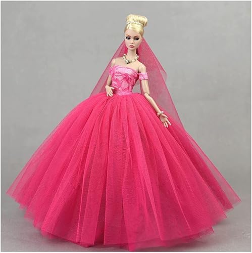 Codulu Puppenkleidung Kleid für 29 cm Modepuppen/Spitze Hochzeitskleider Ballettkleider Kostüm Zubehör-A von Codulu